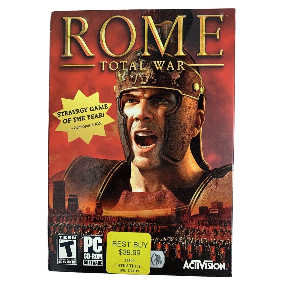 Rome: Total War, (PC 2004) Strategy Game, Activision Windows Software W/ Key